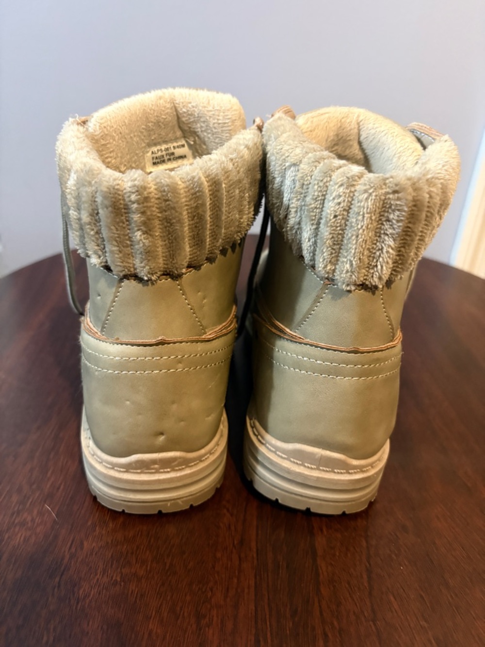 Dirty Laundry Cream Shearling-Lined High-Top Sneakers - Picture 3 of 6